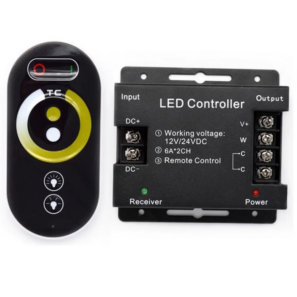 Светодиодный сенсорный контроллер RF беспроводной диммер двухцветная