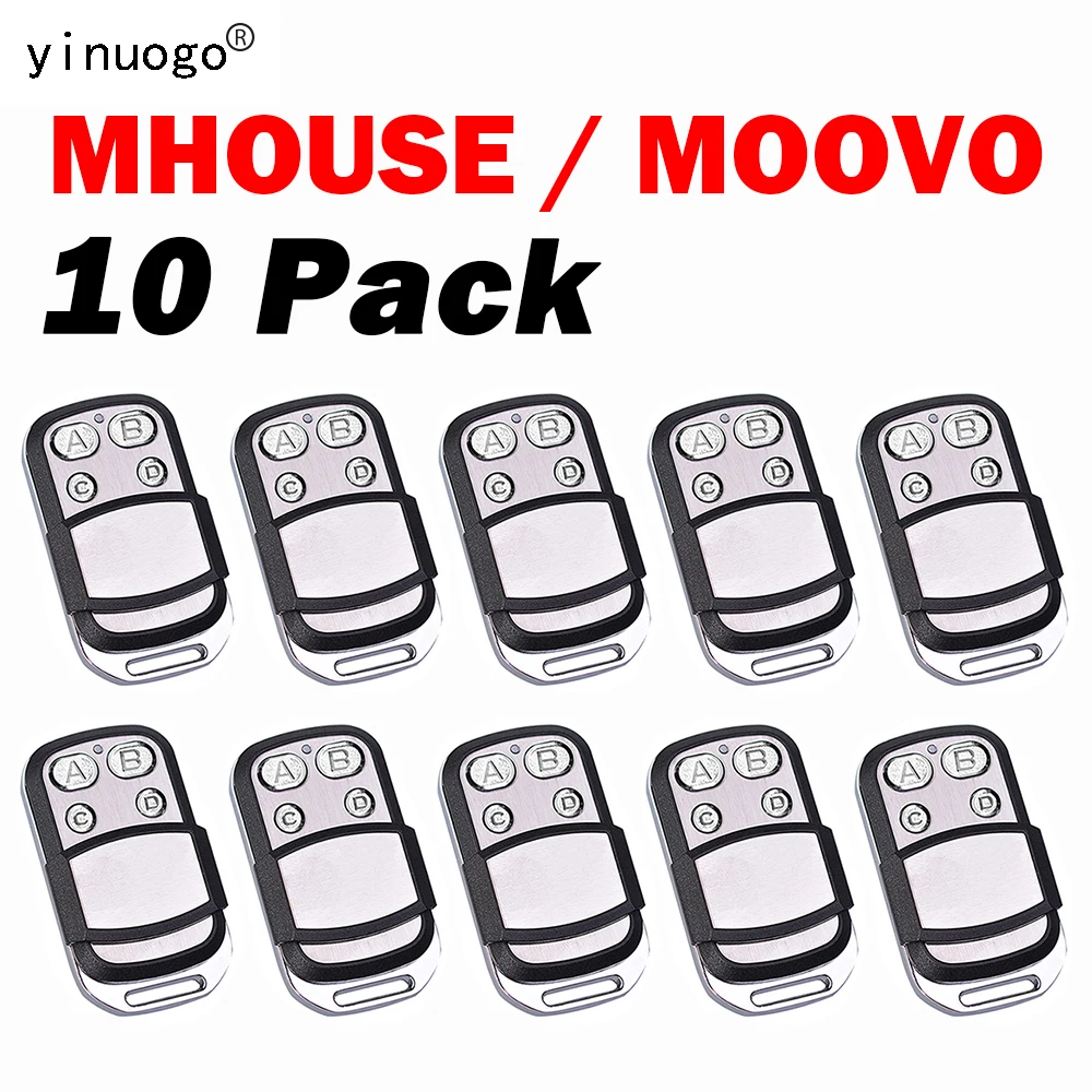 

10 упаковок для Mhouse TX4 TX3 GTX4 GTX4C пульт дистанционного управления MOOVO MT4 MT4V MT4G пульт дистанционного управления для гаражных ворот 433,92 МГц подвиж...