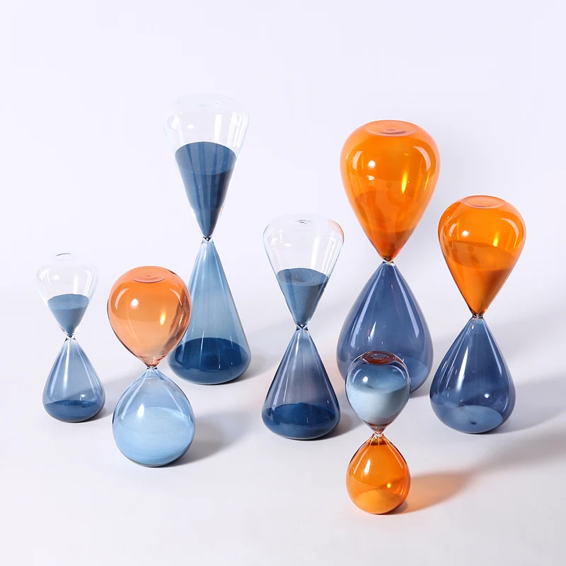 

Modern Creative Glass Hourglass 5/15/30 Minutes Sand Clock Glass Crafts Home Art Living Room Decoration Desk Accessories Gifts