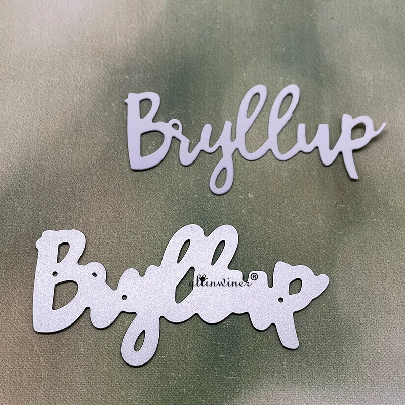 

Новинка, буквы Bryllup, сделай сам, ремесло, металлическая высечка, скрапбукинг, рельефный шаблон, шаблон, трафареты