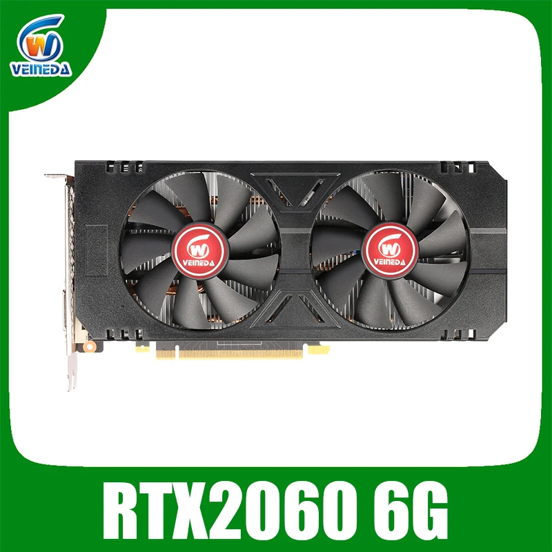 Видеокарты VEINEDA RTX 2060 6GB 192Bit GDDR6 7000mhz для nVIDIA Geforce серии игр rtx2060 6gb |