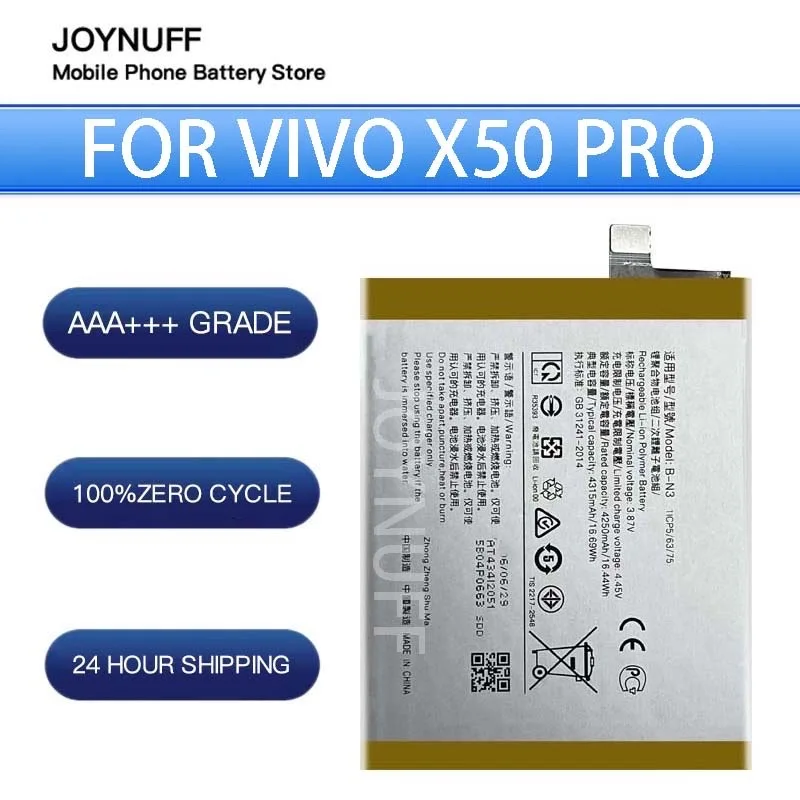 

New Battery High Quality 0 Cycles Compatible B-N3 For Vivo X50 Pro x50pro Replacement Lithium Sufficient Batteries mobile phone.