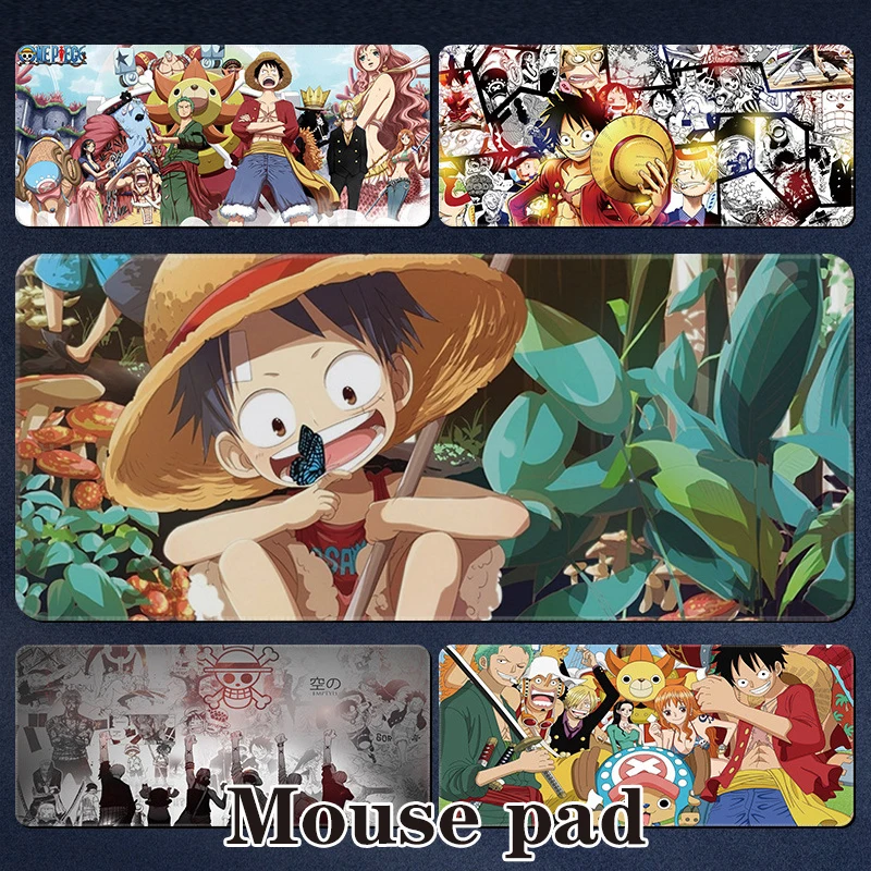 

One Piece Anime Figure Mousepad Large Gaming Mouse Pad Laptop Computer PC Accessories Game Player Gift Luffy Zoro Ace Chopper