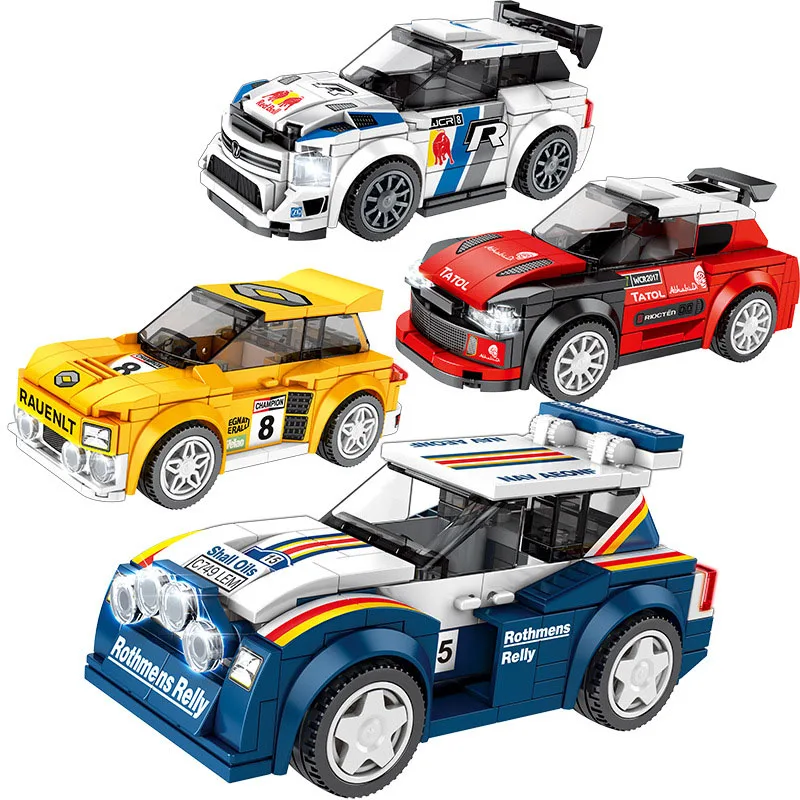 

Speed Champion Moc Building Block Racing Rover MG Metro 6R4 Assemble Model Vehicle Racer Figures Bricks Toys For BoyS Gifts