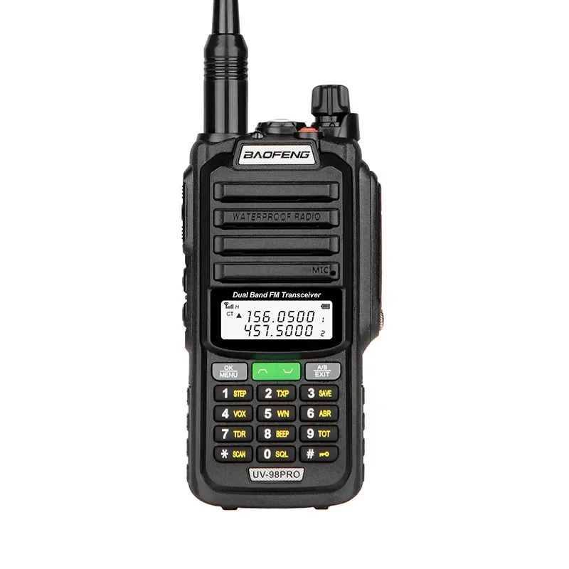 Фото Прочная водонепроницаемая рация Baofeng UV-98PRO, высокомощная, для использования на открытом воздухе, IP68, морская, беспроводная, высокомощная портативная рация №5