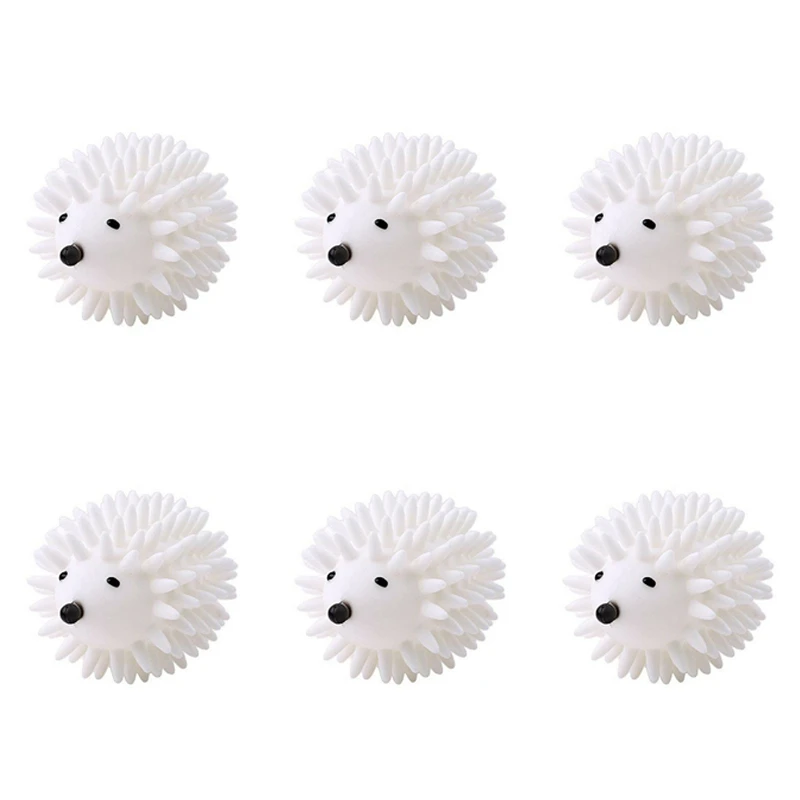 

Hot 6X Durable Laundry Ball Hedgehog Dryer Ball Reusable Dryer For Dryer Machine Anti- Static Ball Delicate High Quality