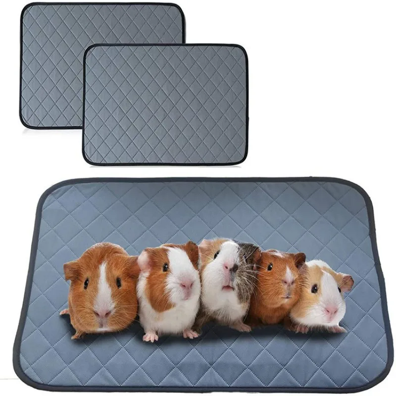 

For Pad Bedding Anti Mat Pig Hamsters Rabbit Accessories Small Cage Liner Waterproof Slip Pet Items Absorbent Pee Guinea Highly