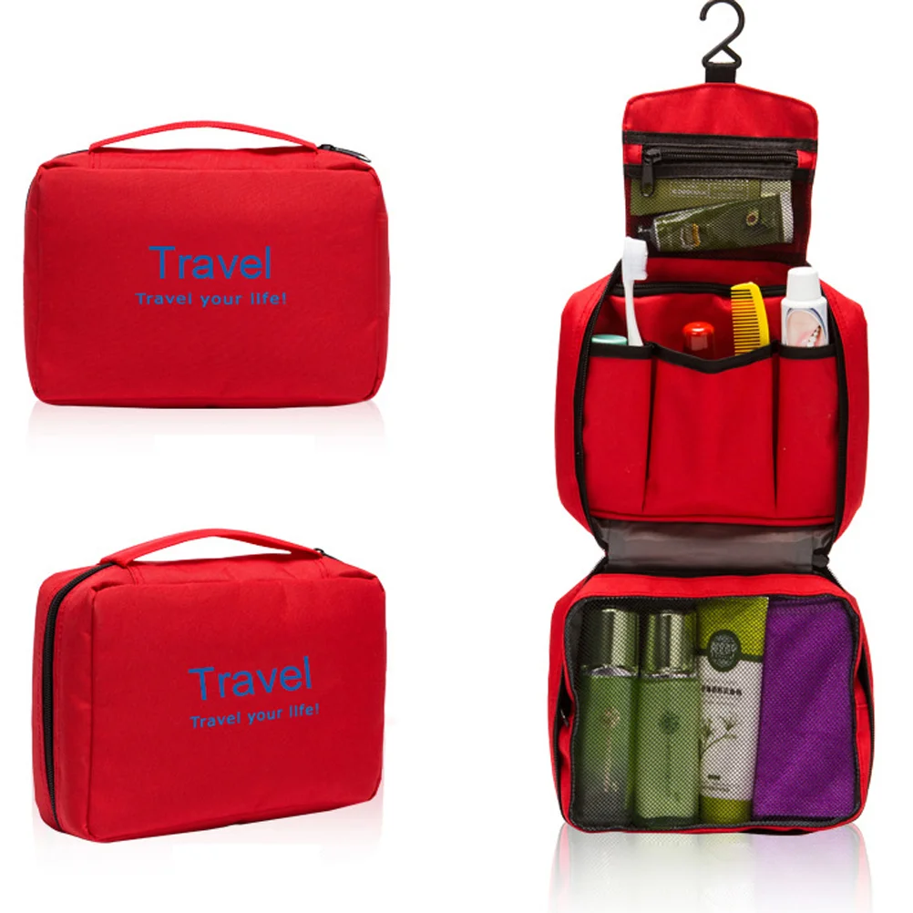 

Portable Makeup Organizer Waterproof Travel Bag Wash Storage Box Hanging