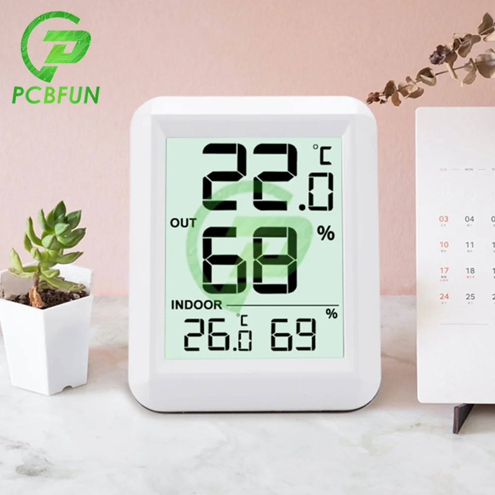 

Wireless Digital Indoor Outdoor Temperature Humidity Meter Household Electronic Thermometer Hygrometer Weather Station for Home