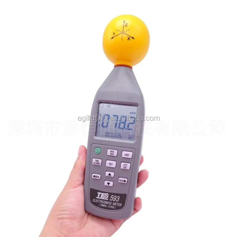 

100% оригинальный новый сделано в Тайване TES-593R EMF метр триосевой регистратор данных детектор электромагнитного излучения + Быстрая доставка