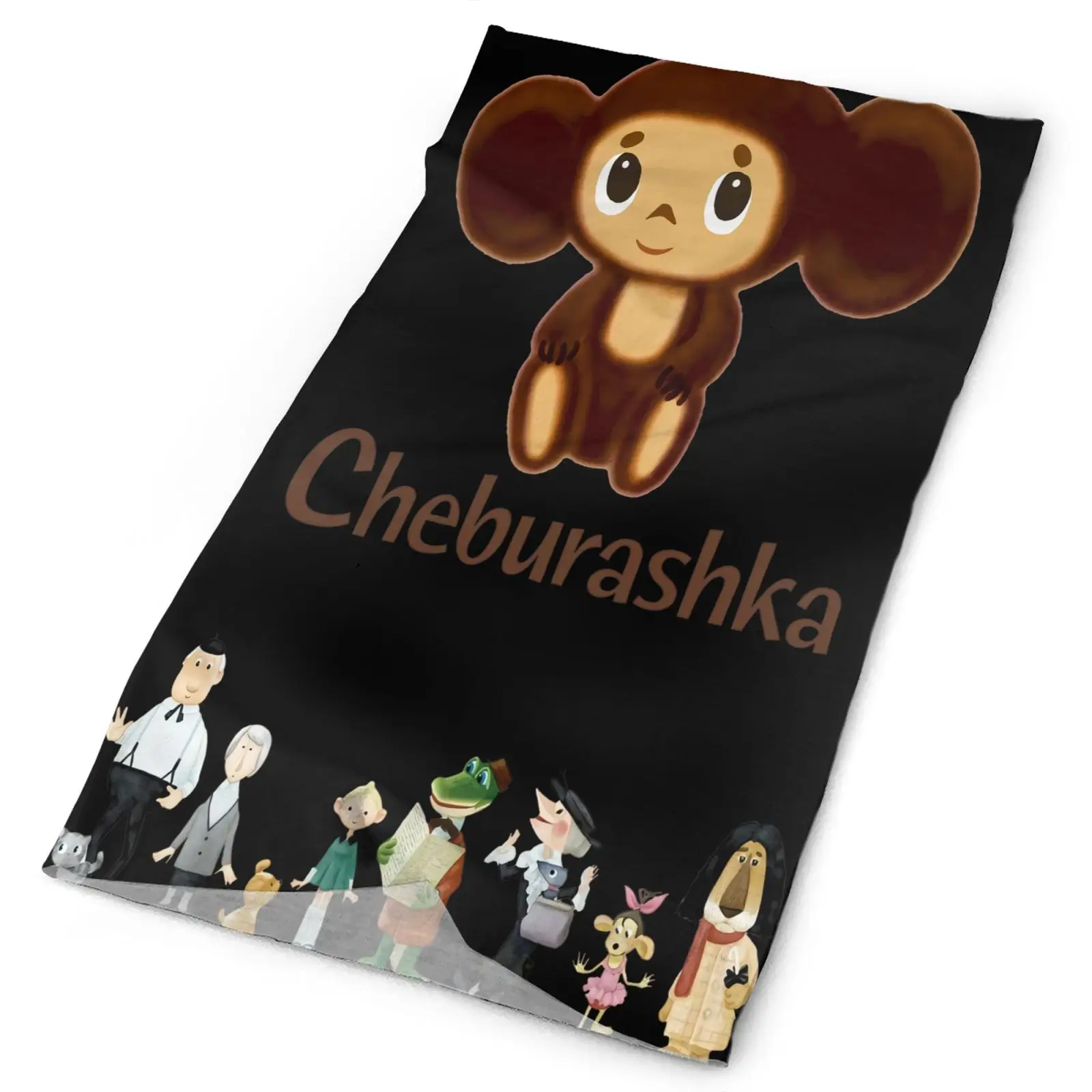 

Постер Cheburashka V1 для всех мужчин, бандана для шеи, обогревающая Мужская бандана для рыбалки, яркая Бандана с ушками