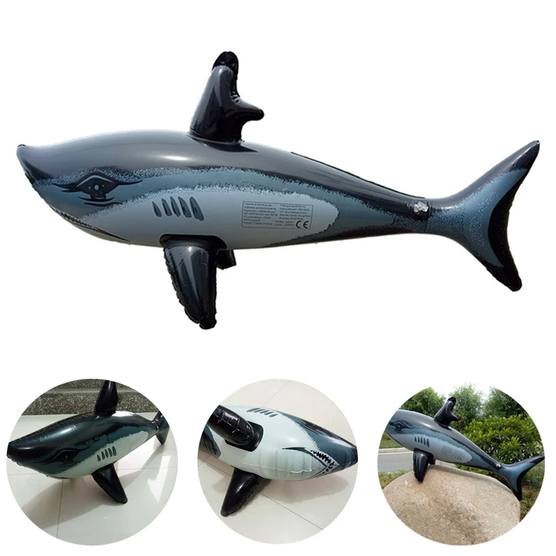 1pcs Inflatable Shark Swimming Pool Safety Floating Toy Children Funny Party Supplies Water Animal for Kids Toys - купить по выгодной