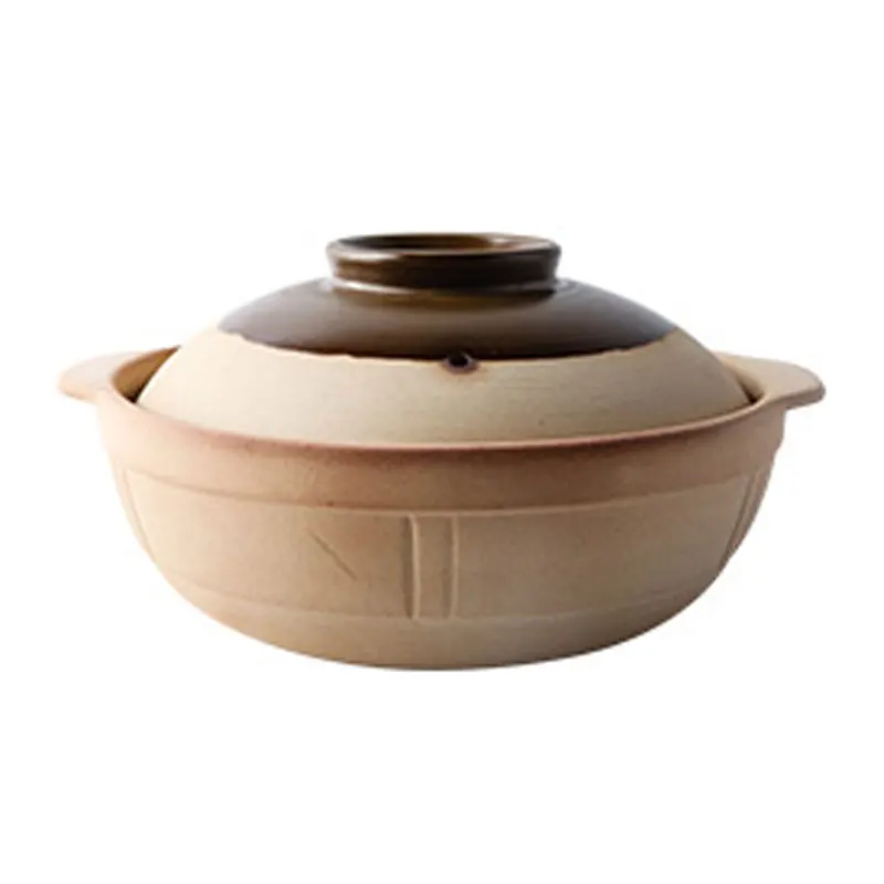 

Old-fashioned Clay Casserole Household Stew Soup Cooking Meat Kitchen Utensils High Temperature Fired Clay Coarse Casserole