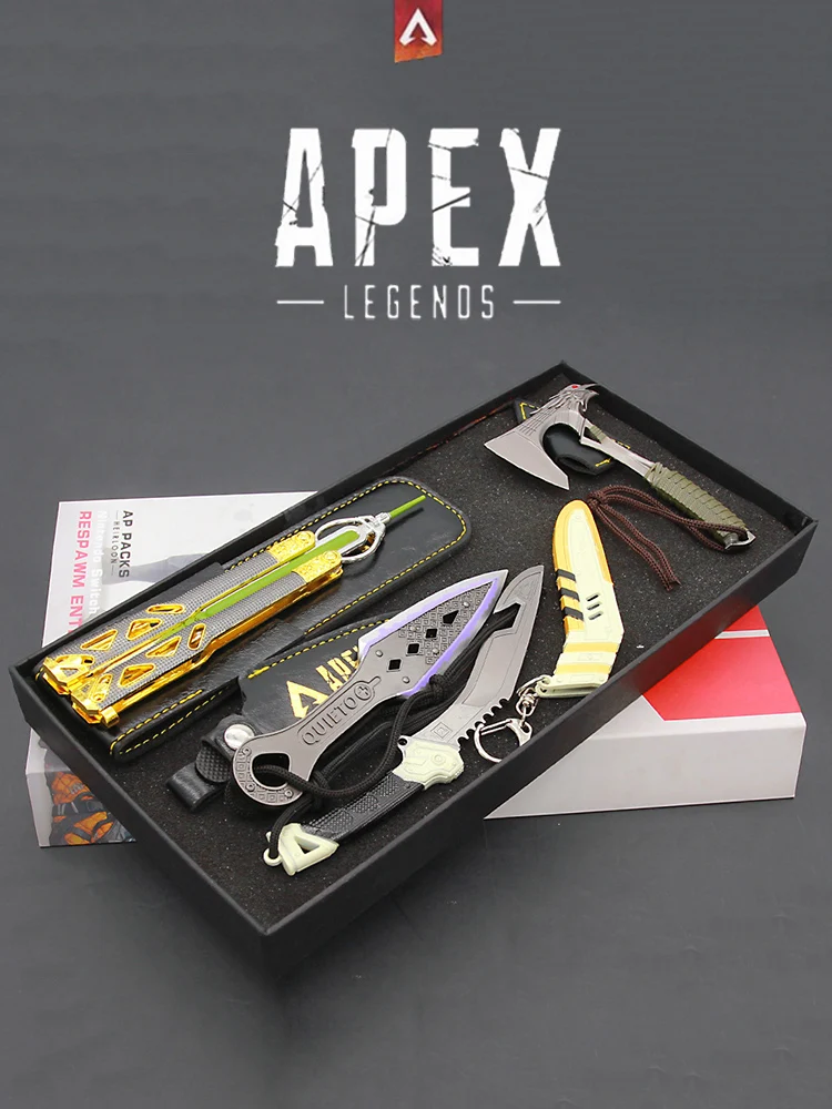 Apex Legends Octane набор талисман каната меч сплав Kunai Wraith память кинжал фигурка нож