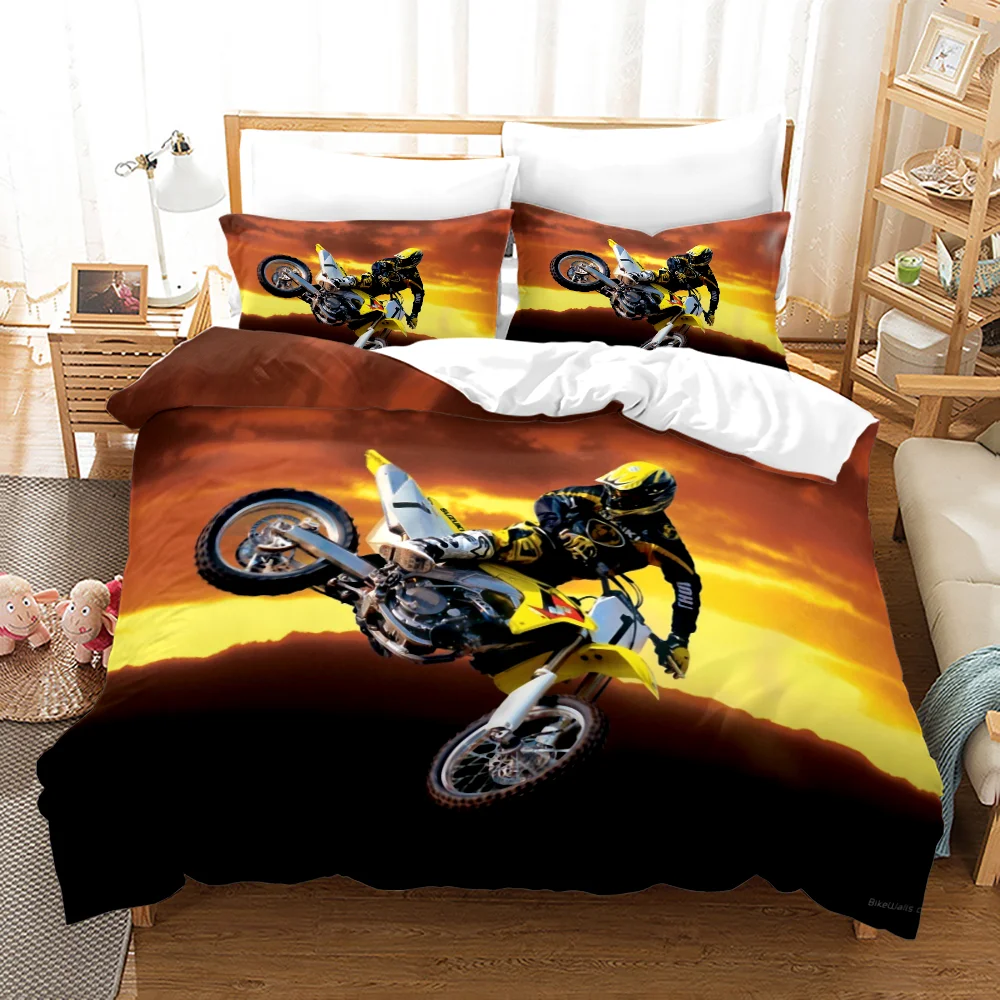 

Bed Sheet Pillow Case Bed Sheets Home Textile Bed Sheet Cool Motorcycle Series Pattern Protector Bed Coverlet