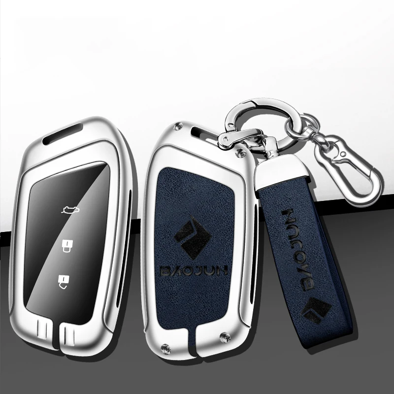 

Auto Key Bag Car Key Cover Fob For Baojun 510 730 360 560 RS-5 530 630 Protection Key Case Holder Keychain Interior Accessories