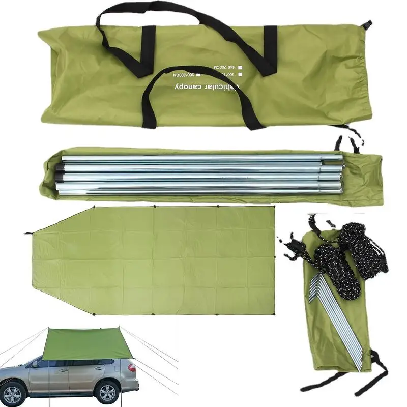 

Car Awning Waterproof Car Side Awning Rooftop Camping Sunproof Car Tent Universal SUV Windproof Car Camping Gear Tent For