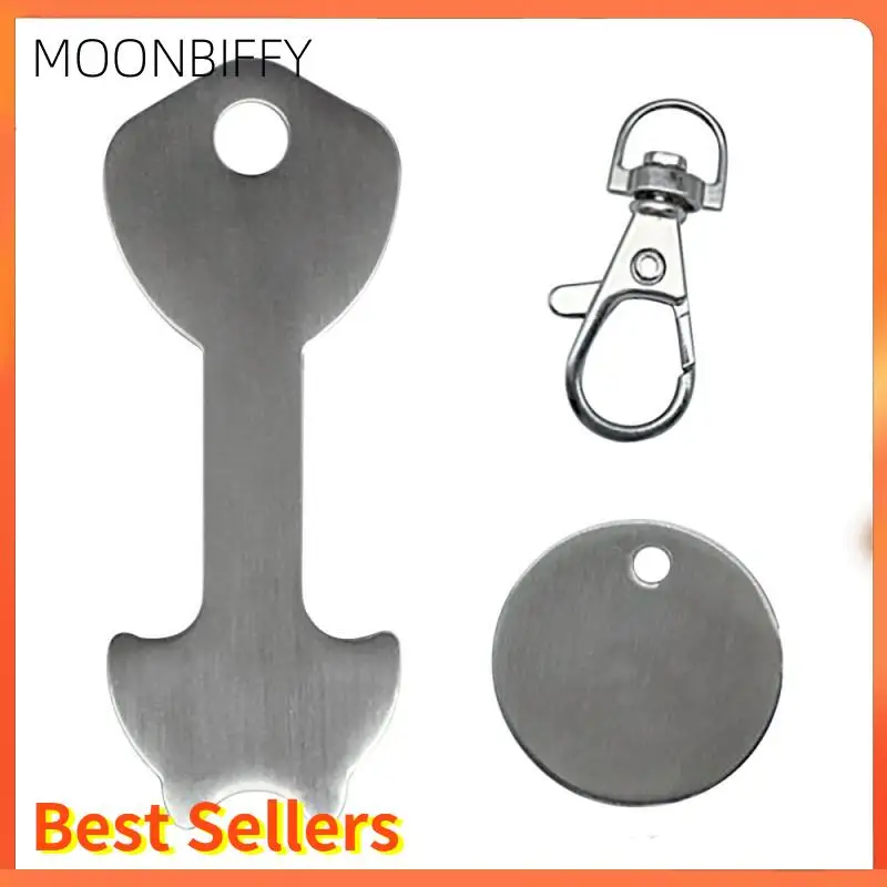 

Metal DIY Shopping Trolley Tokens Key Chains Decorative Key Hook Keyrings Aluminum Alloy Key Ring Coin Holder Keychain for Shop
