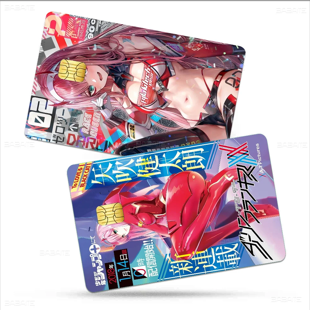 Аниме-плакаты Darling In The FranXX Zero Two Anmie наклейка пленка кожаный чехол для кредитной
