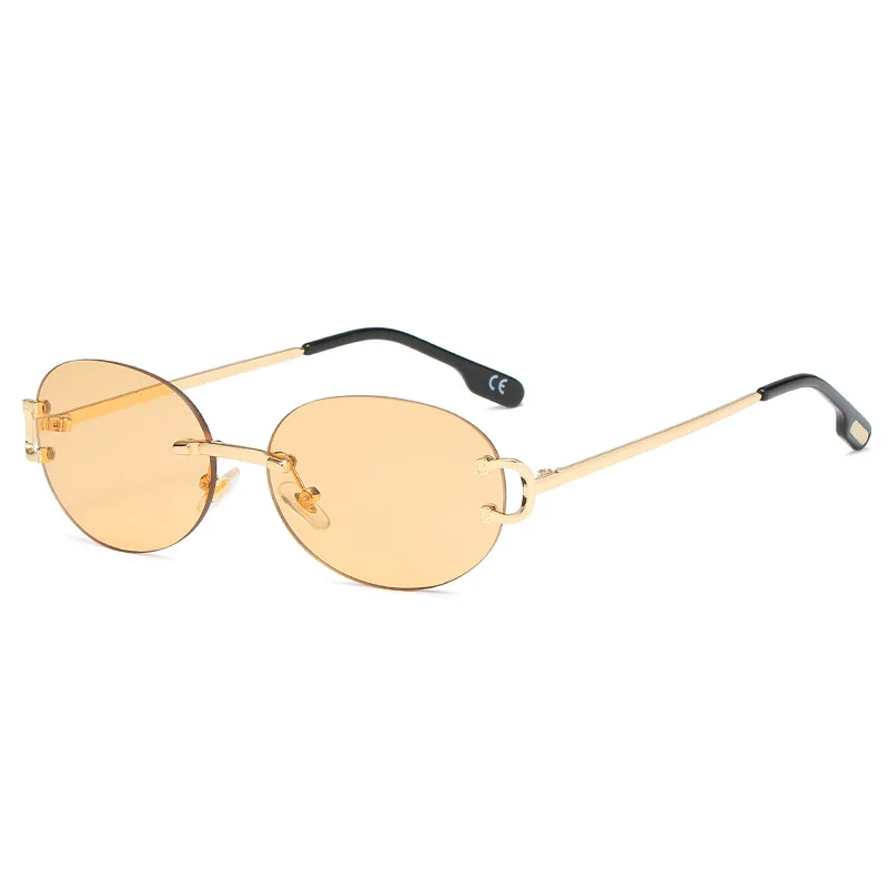 

2022 New Rimless Small Lens Lightweight Colorful Sunglasses