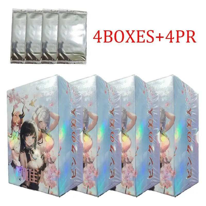 

New wholesale 4box Goddess Story Collection Cards Pink Lady Swimsuit Bikini Feast Booster Box Children Kid Toys And Hobbies Gift