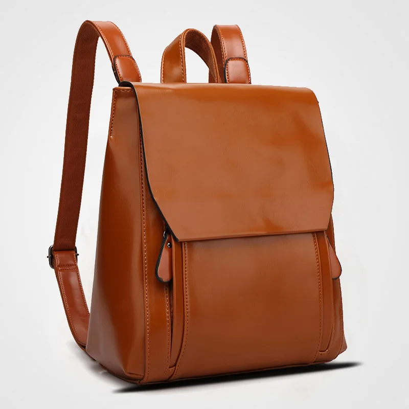 

2022 Women's Bag New Trend Fashion Autumn and Winter Student Retro Backpack Solid Color Square Charming Schoolbag Handbag