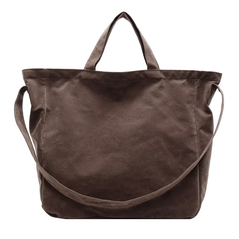 Large Capacity Velvet 2024 Hot Selling Tote Bag Zipper Solid Color Popular Fashion Handbag Soft Simple Commuting Shoulder Bag (art.: 3920cb2ebc8d5) - 3920cb2ebc8d5