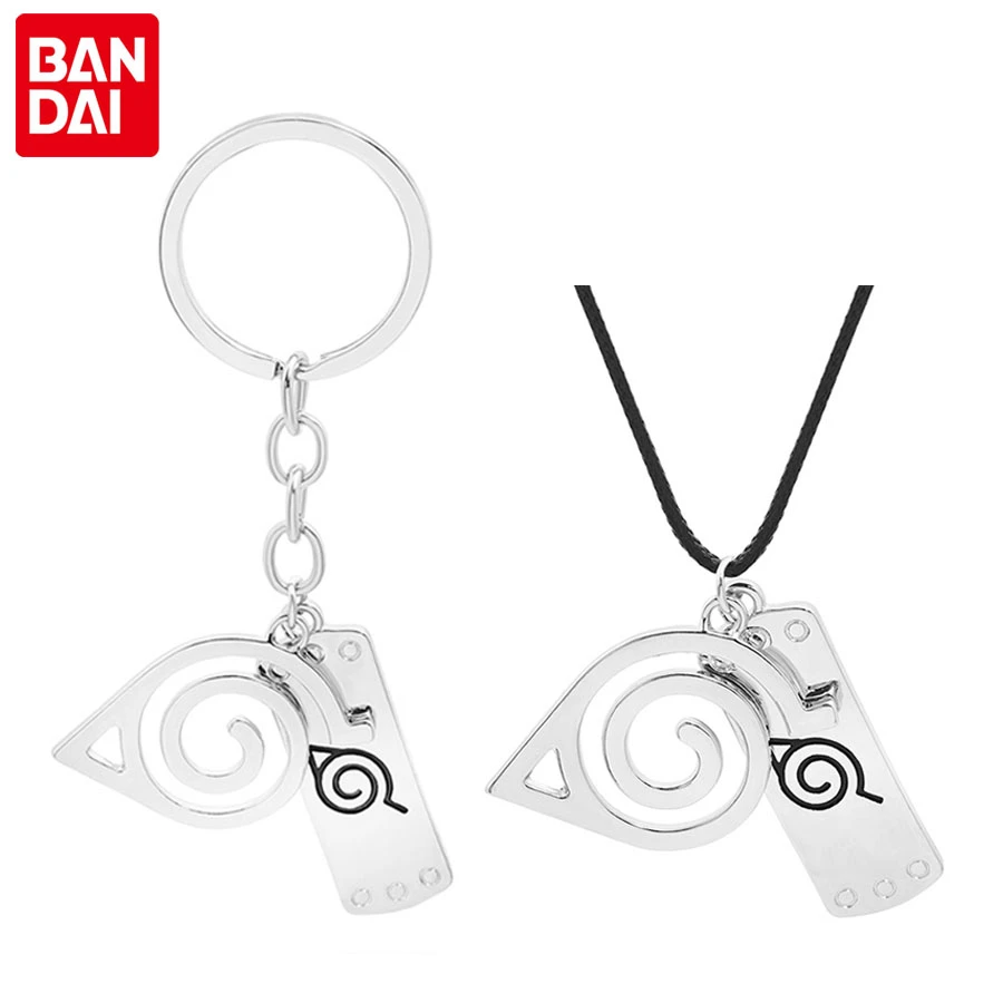 

Брелки для ключей Bandai с аниме Наруто, ожерелья удзумаки шурикен, крутые фигурки, реквизит для косплея, аксессуары для детей, подарок-игрушка