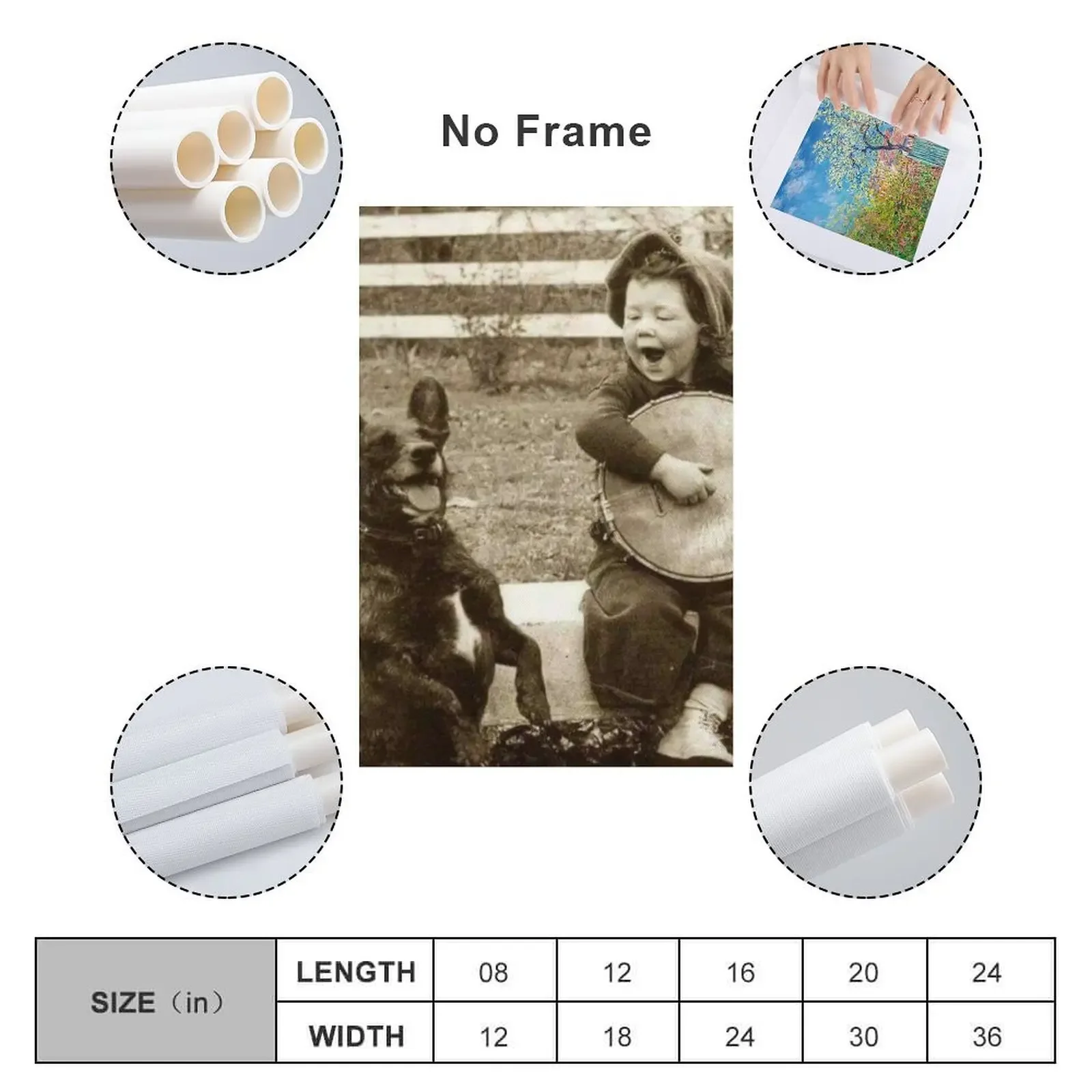 Картина &quotМальчик играет в банджо для его собаки&quot