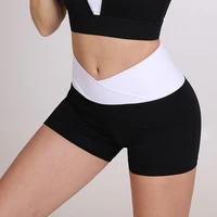 cxuey nylon spandex sports shorts women soft workout leggins yoga high waisted fitness thicker outfits tight gym wear wholesale