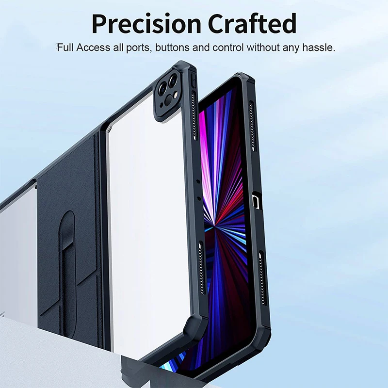 

Case For iPad Pro 11 12.9 with Stand and Camera Cover,For iPad Air4 Mini6 10.2 Protective Tablet CaseAirbag Anti-fall Funda Case
