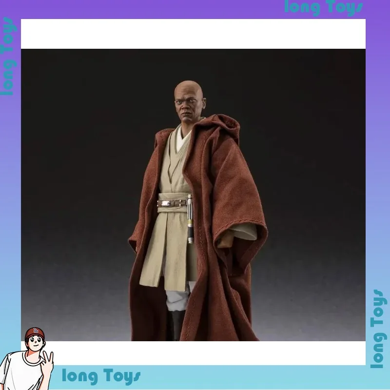 Фото В наличии 100% оригинальная эксклюзивная фигурка BANDAI S.H.Figuarts shf Tamashii Nations Star Wars Revenge Of The Sith Mace Windu №2