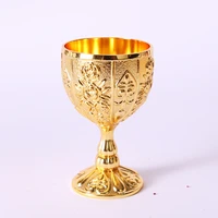 wine glasses retro creative beverage wine cup goblet small wine cup gold european style home bar decor drinking tools