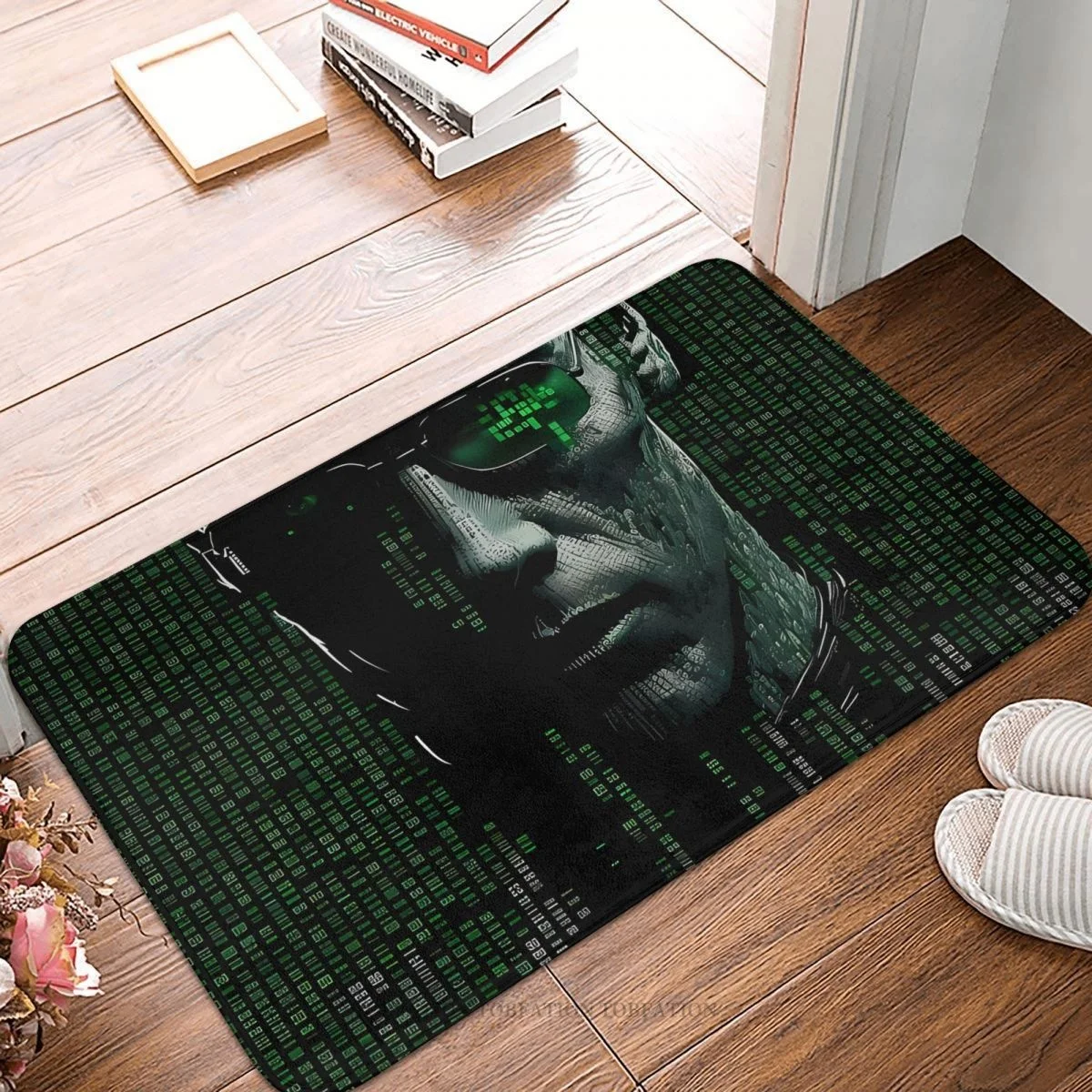 

Movie The Matrix Non-Slip Doormat Kitchen Mat Firewalled Balcony Carpet Welcome Rug Home Decorative