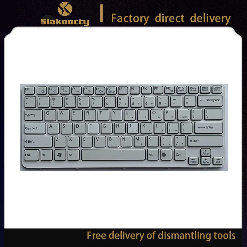 

Новая белая клавиатура США для SONY Vaio E14 SVE14 SVE141 SVE 14 SVE14111ELW series без подсветки клавиатура для ноутбука
