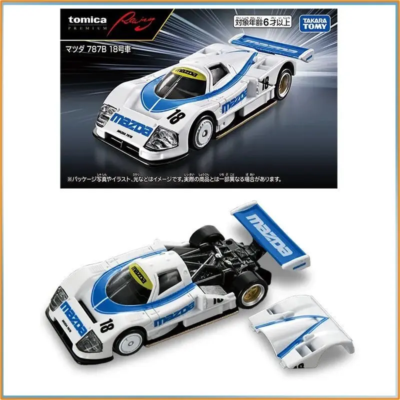 Фото Оригинальная модель автомобиля Tomica из сплава, гоночная Mazda 787b №18, игрушка-модель, подарок №1