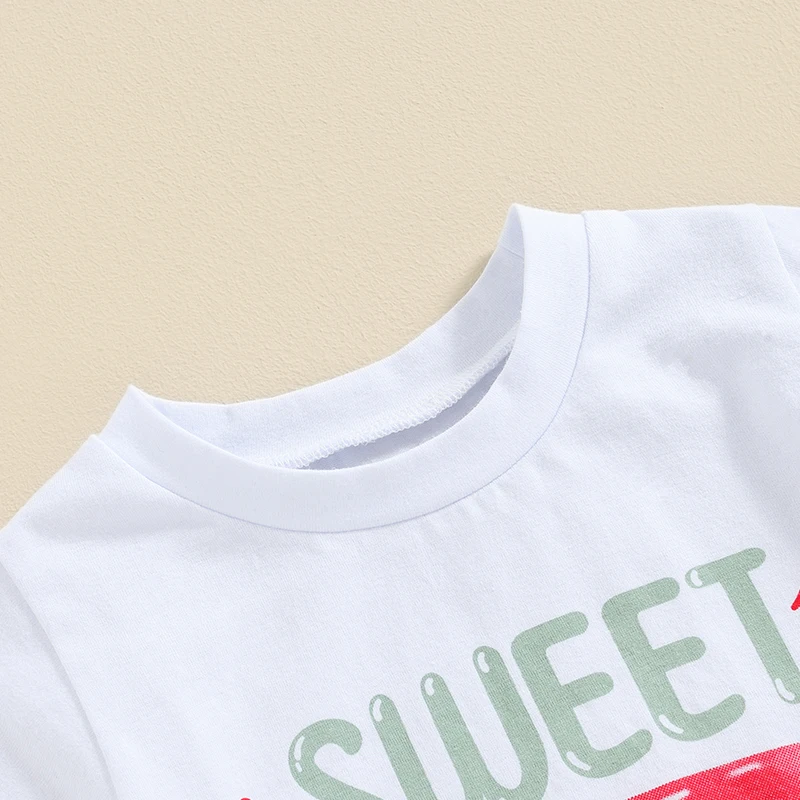 Летние комплекты с шортами для маленьких девочек топы коротким рукавом и