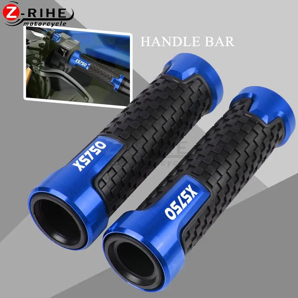 

7/8" 22mm Rubber Motorcycle Accessories Handlebar Grips Hand Bar For YAMAHA XS750 XS 750 1979 1980 1981 1982 1983 1984 1985 1986