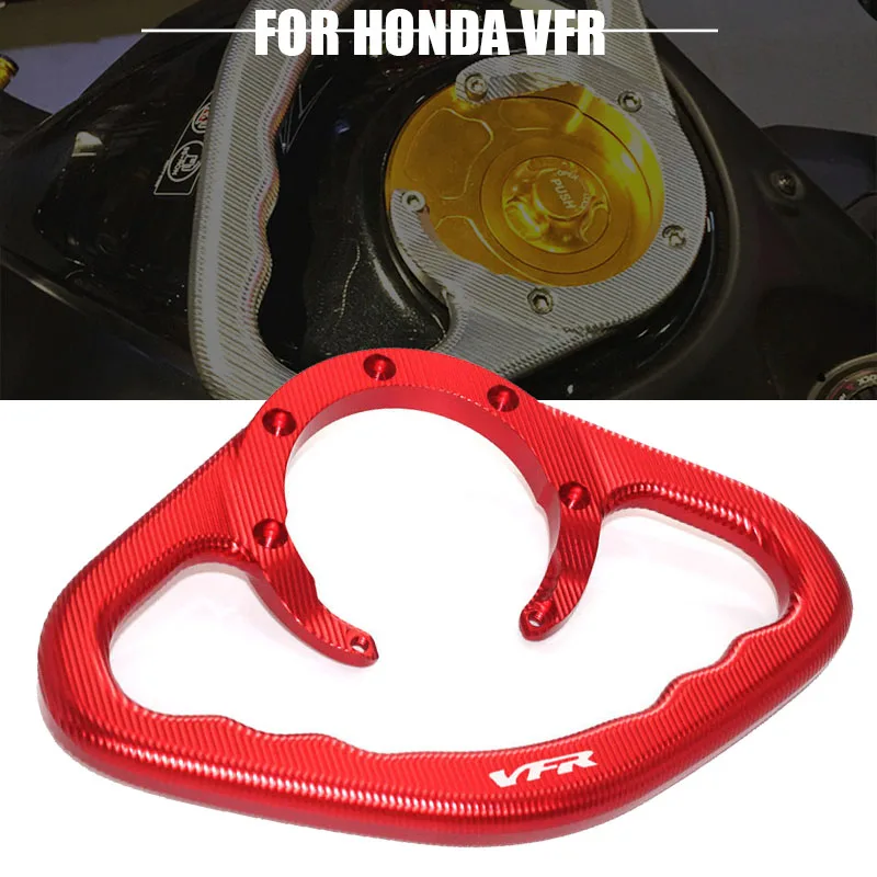 

With Logo For Honda VFR 400 750 800 VFR1200F Motorcycle Passenger Handgrips Hand Grip Tank Grab Bar Handles Armrest Accessories