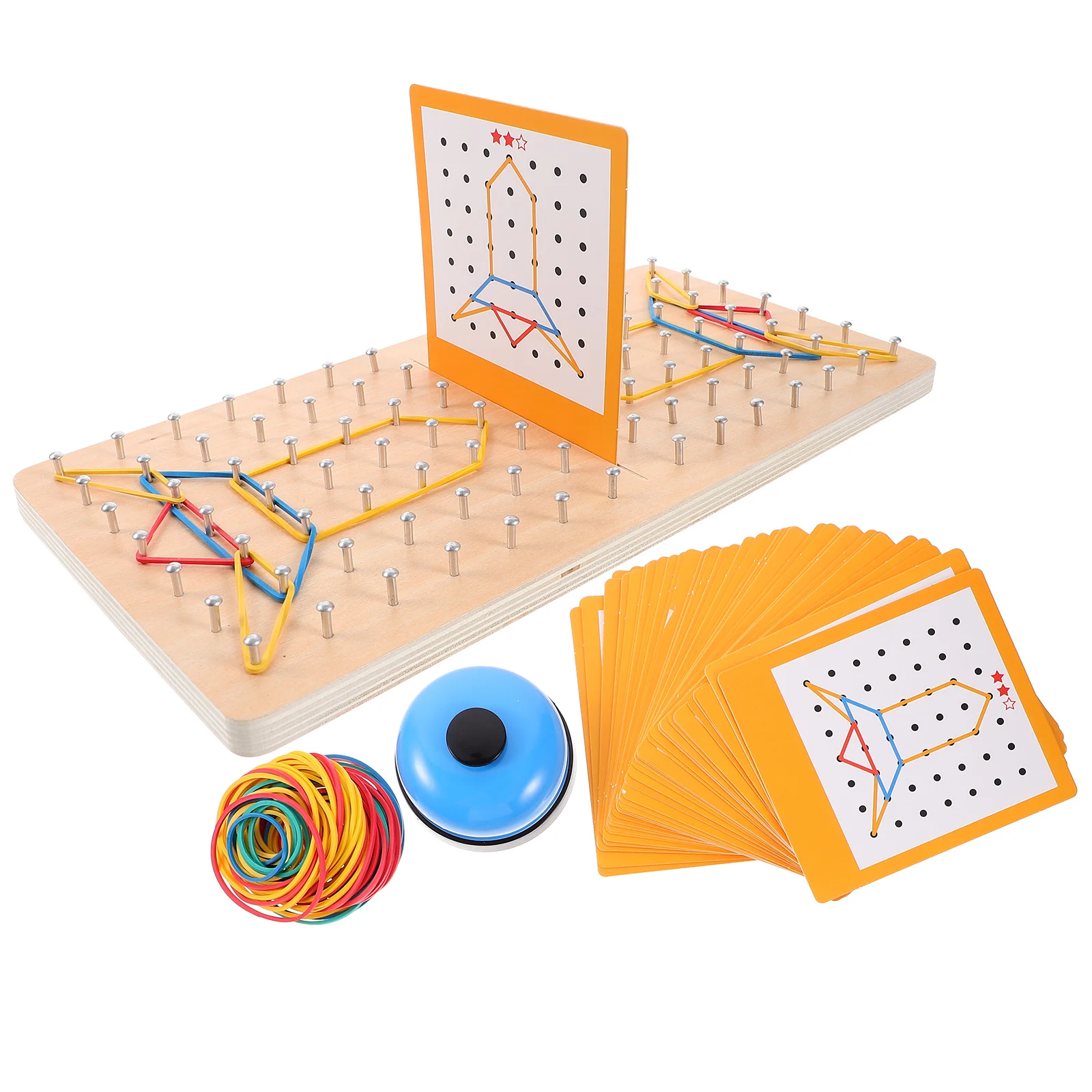 

Geometric Shape Learning Tools Pegboard Wooden Geoboard Toys Nail Plate Primary Mathematics Educational