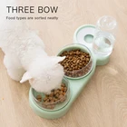 Миска для домашних животных кошек двойные миски автоматический контейнер для воды диспенсер для еды кормушка для кошек миски для питья поднятая подставка для кошек и собак
