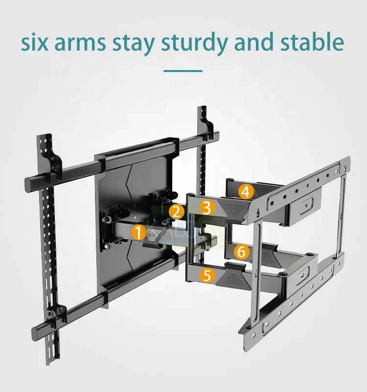 Настенный кронштейн для телевизора KALOC H11 кронштейнов Vesa max 1000x600 мм подходит с