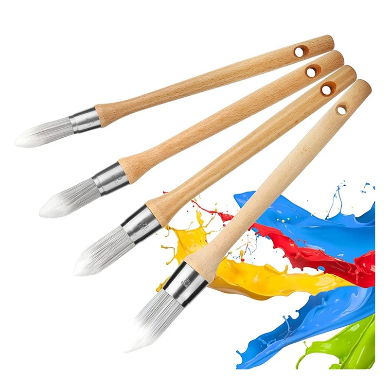 

Trim Paint Brush Edge Tool Paint Tool Small Paint Brush 15-25Mm With Wooden Handles, For Touch Up Wall Edge