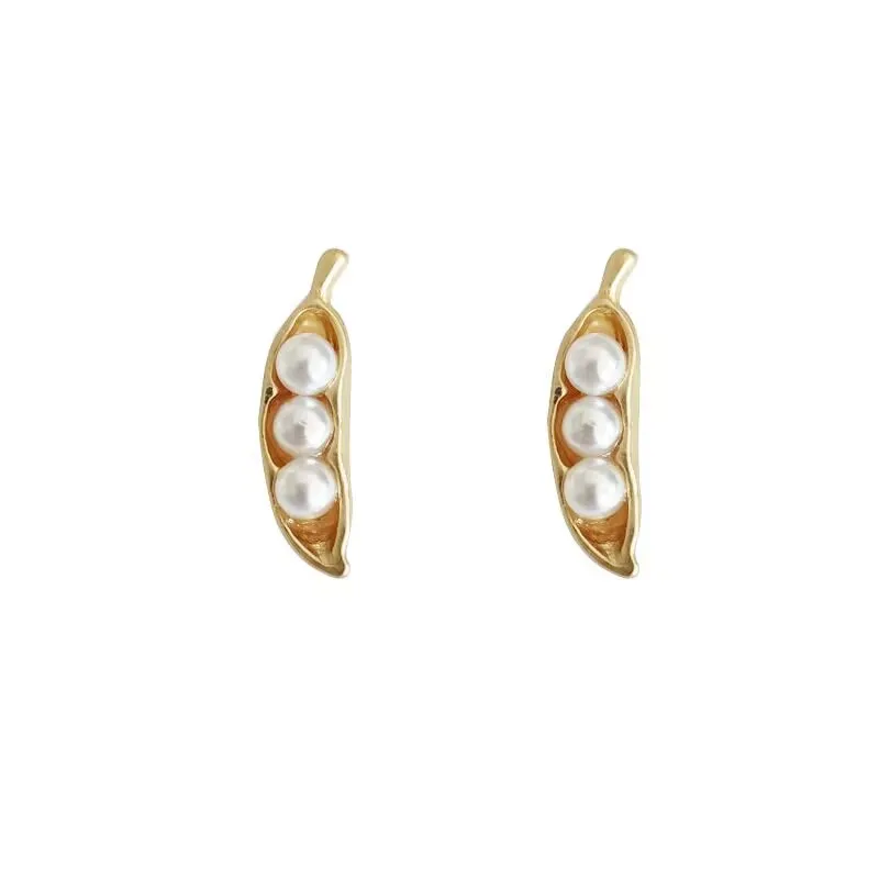 

Anslow Fashion Jewelry Korean Style Imitational Pearl Peas Metal Lady Earring For Women Creative Wholesale Free Shipping Gift