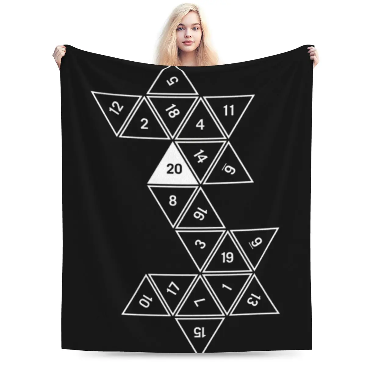 Развернутый D20 — ультрамягкое одеяло из микрофлиса