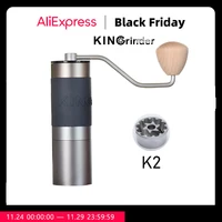 Kingrinder manual coffee grinder portable mill 420stainless steel 38mm/48mm burr K0 k2 k3 1
