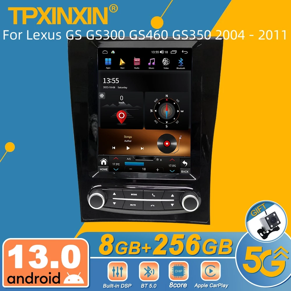 Автомагнитола 2DIN для Lexus GS GS300 GS460 GS350 2004 - 2011 Android стереоприемник Авторадио