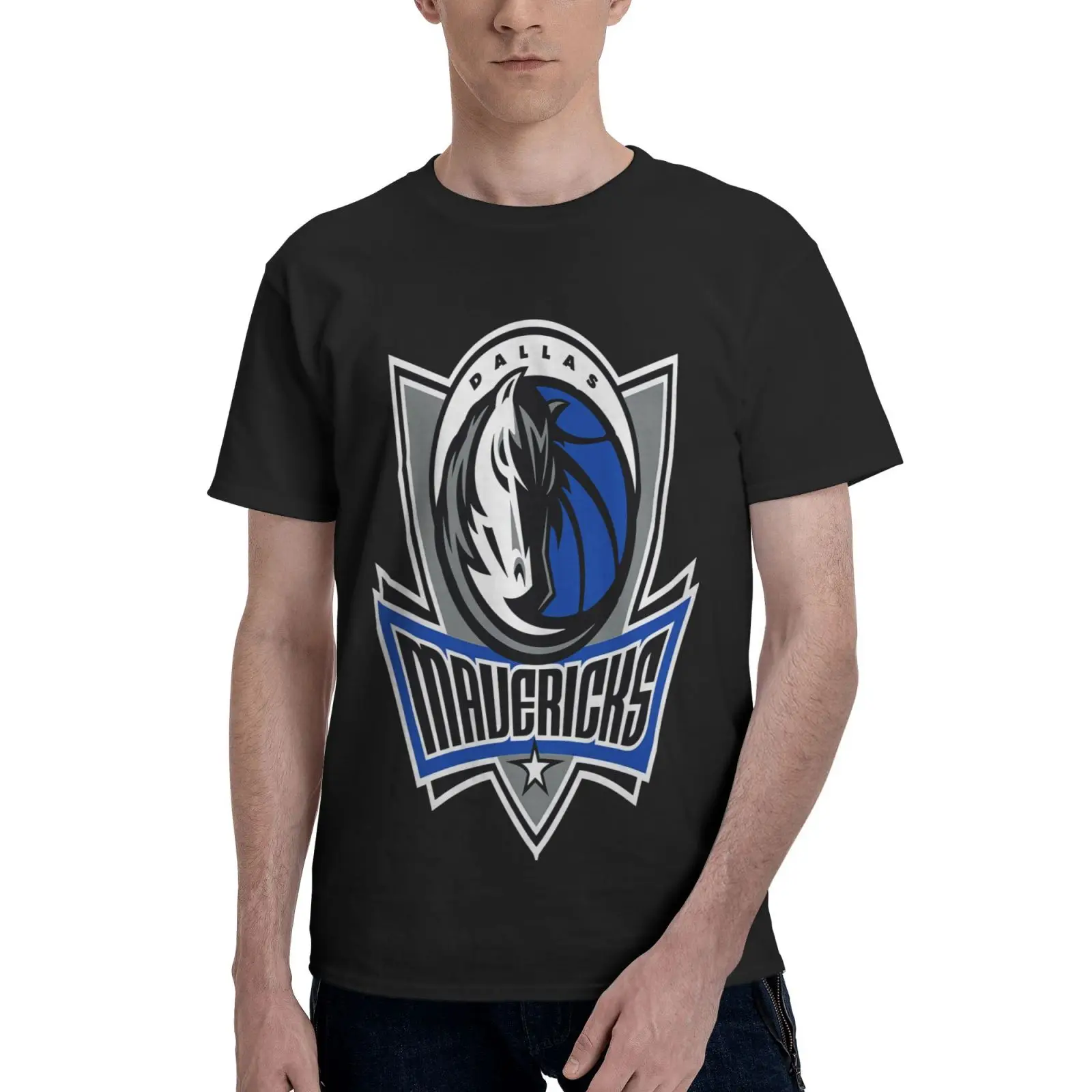 

Футболка Dirk Nowitzki 41 Dallas Maverick 3233 Футболка Harajuku Мужская футболка Блузка Футболка мужская футболка аниме футболка оверсайз футболка