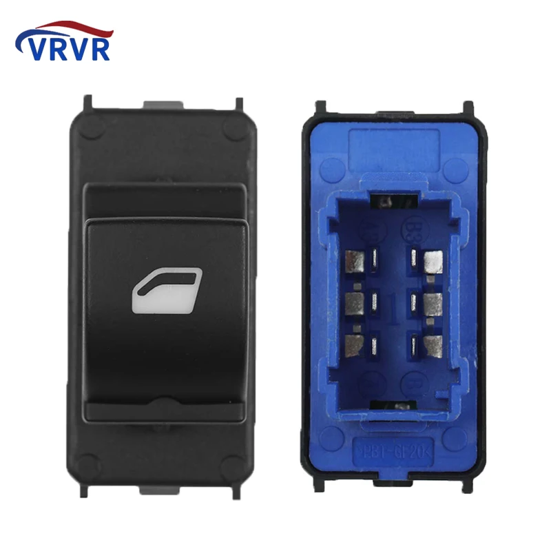 

96766662ZD Black With Blue Base Power Single Window Switch For Peugeot 301 Citroen Elysee