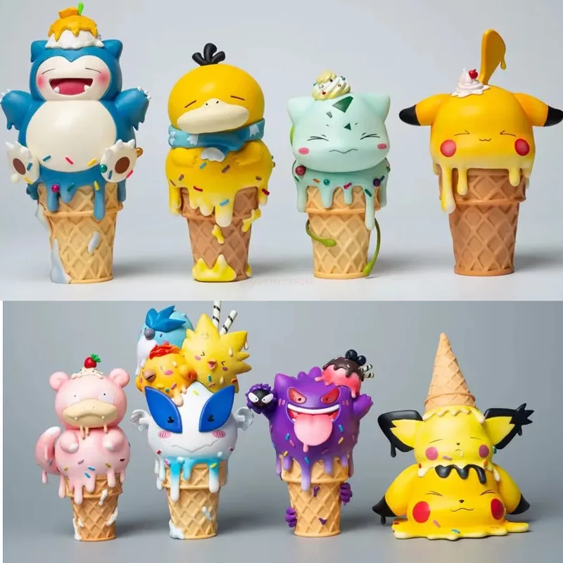 

Покемон, мороженое, конус, аниме фигурка бульбазавра, храп, псик, Пикачу, гститель, фигурка, милая статуя, Коллекционная модель, кукла, игрушки, подарок